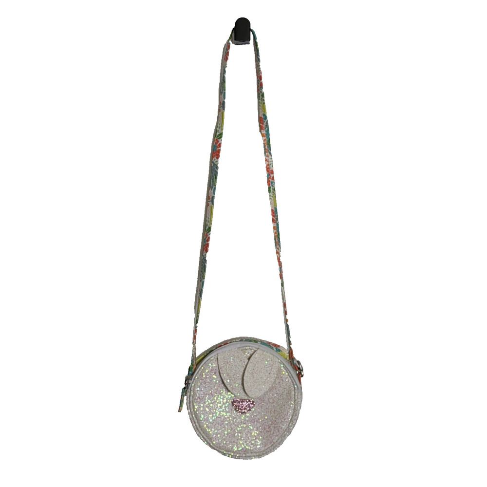 Glitter Bunny Crossbody Purse Small Round Shoulder Bag